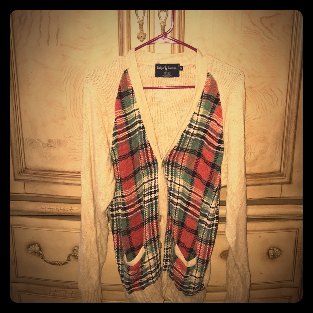 Ralph Lauren plaid cardigan